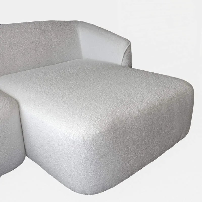 Hoekbank - Evora - rechts - stof now or never off-white 01