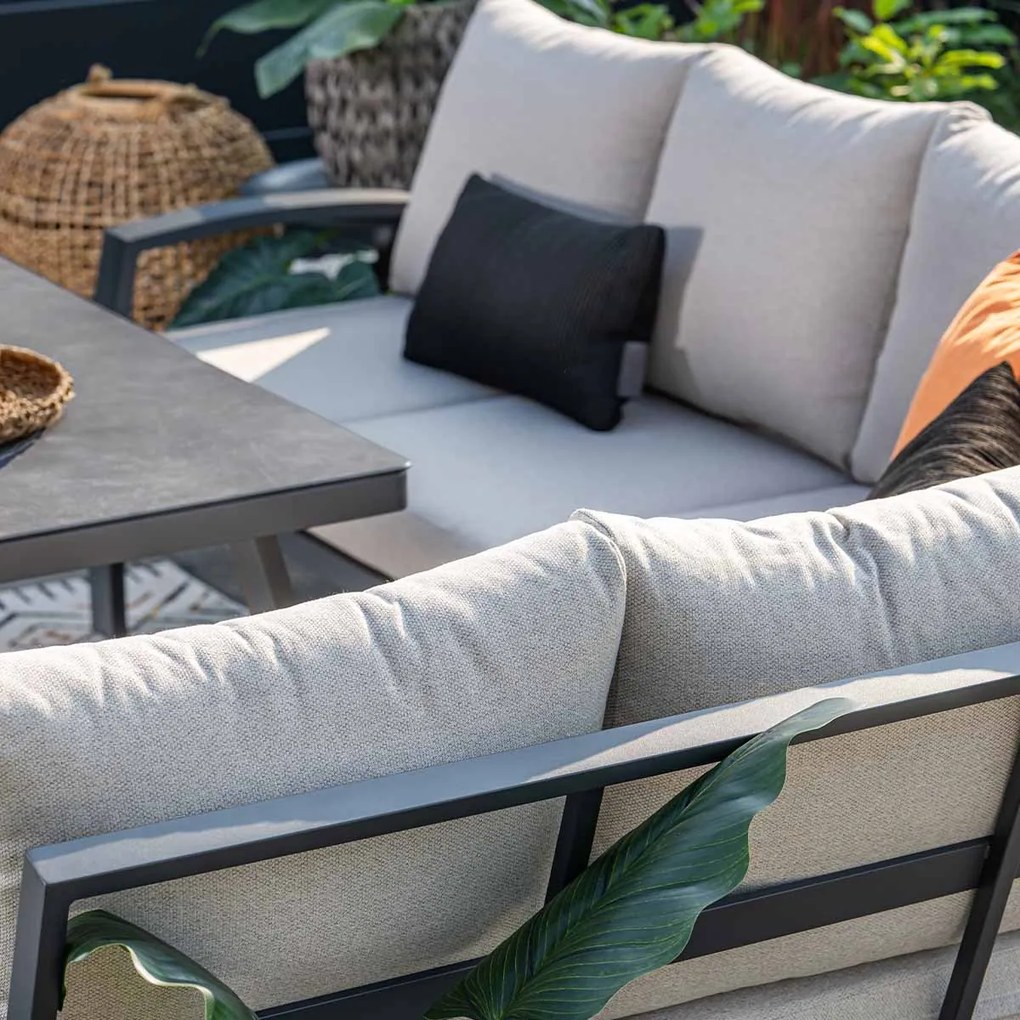 Garden Impressions Cameron lounge dining set 4-delig rechts incl stoel - desert sand