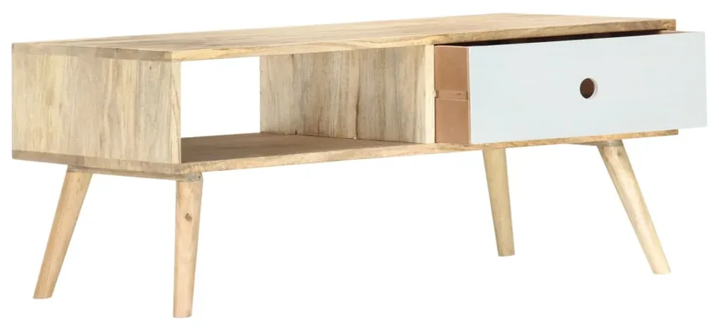 vidaXL Salontafel 90x50x40 cm massief mangohout
