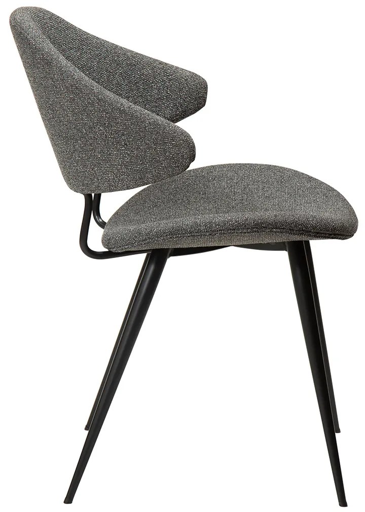 Dan-Form Napoleon Design Eetkamerstoel Grijs Boucle