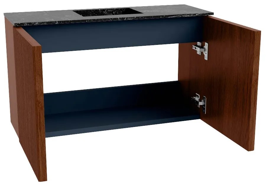 Mondiaz Joya DLux 70cm toiletmeubel ruby met wastafel faye midden 1 kraangat lava