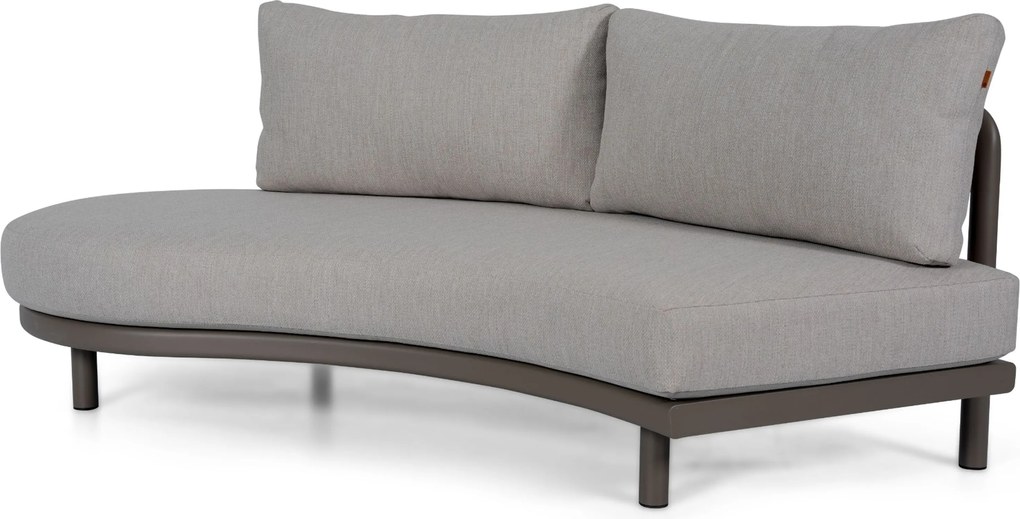 Hoek loungeset 4 personen Aluminium Taupe  Santika Furniture Santika