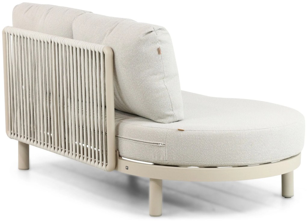 Hoek loungeset 5 personen Aluminium/rope Taupe  Santika Furniture Santika