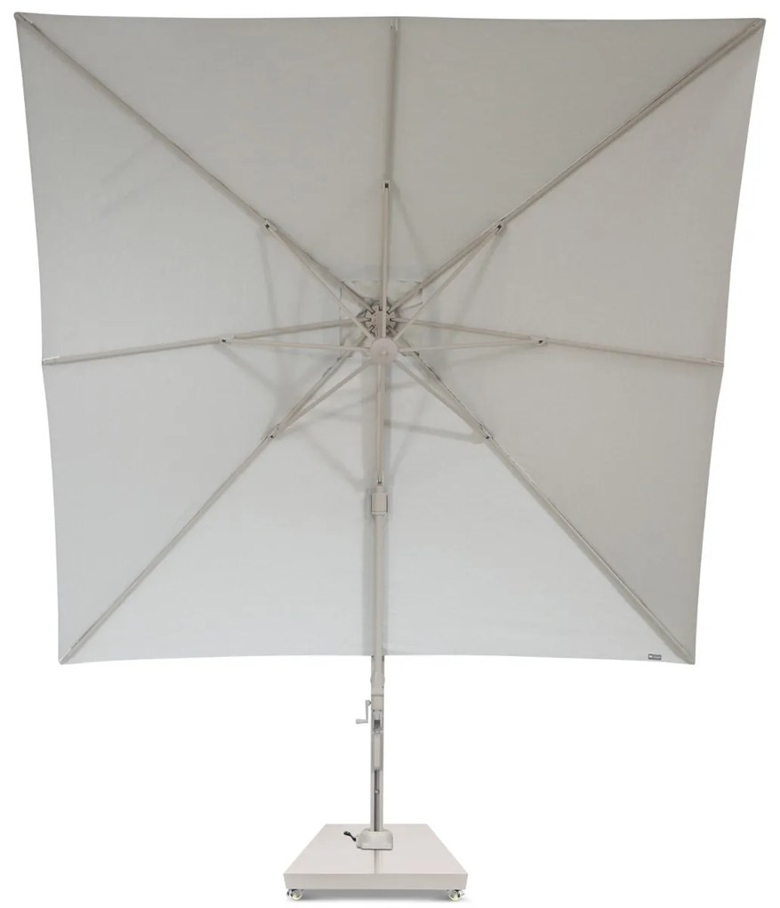 Zweefparasol  3x3m S2 Excellent (excl. voet) Taupe-naturel-bruin Camello Luna