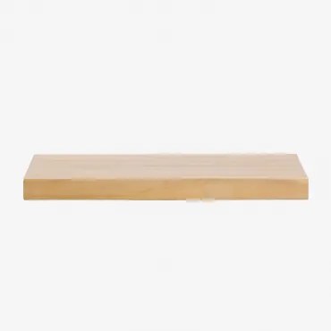 Venetian Zwevend Badkamermeubelset Van Teakhout Licht Teakhout & Zonder Wastafel & ↔︎ 80 Cm - Sklum