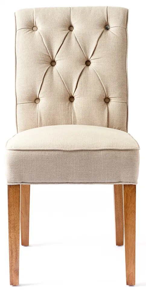 Rivièra Maison - Hampton Classic Dining Chair, linen, flax - Kleur: beige