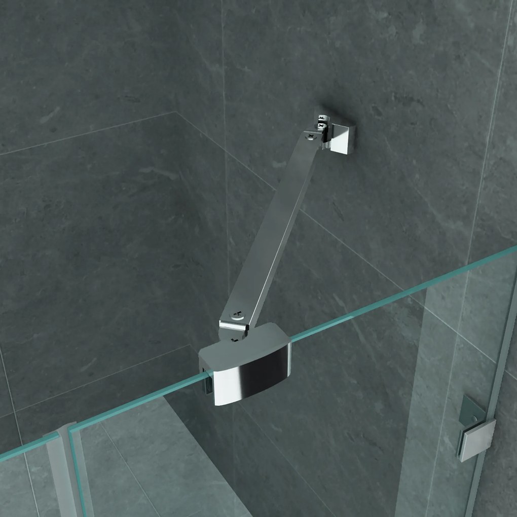 Sanigoods Snow douchecabine 120x90x195cm chroom