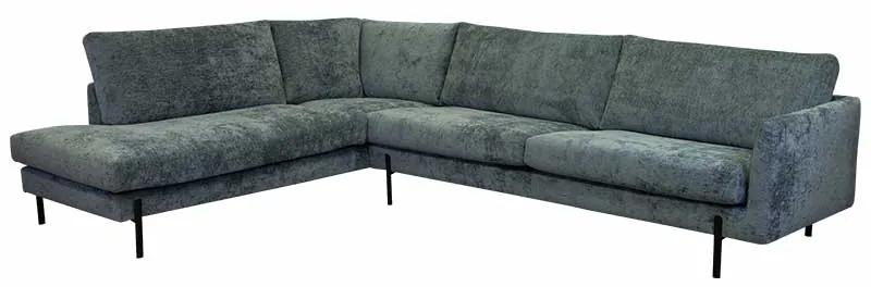 Loungebank chaise longue links Flyta | Feel Me Airy blauw 13 |2,35 x 3,06 mtr breed