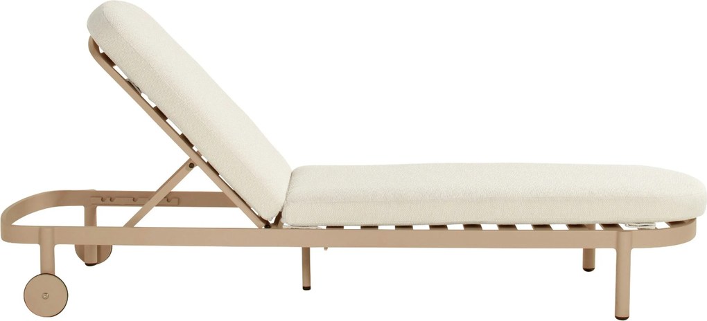 Hartman Palma Lounger Cappuccino Aluminium Taupe