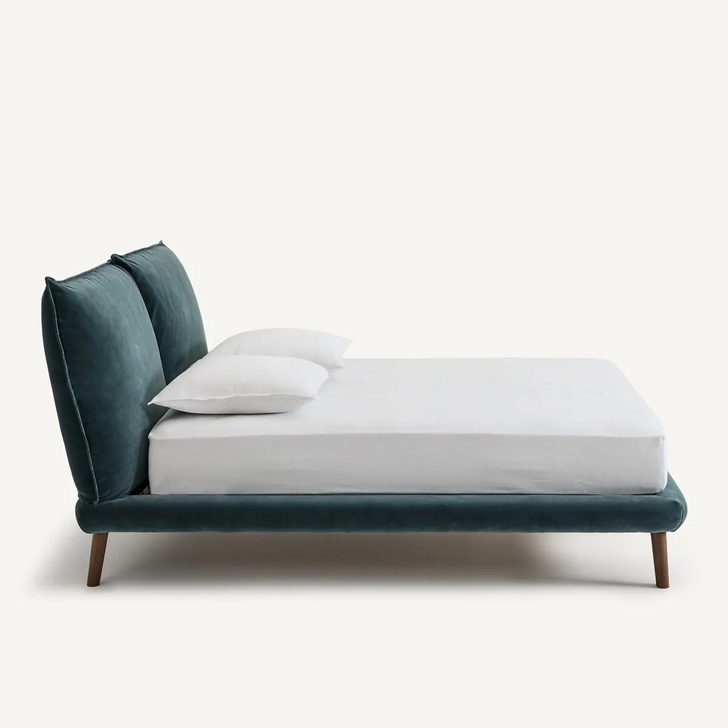 Bed, fluweel, Aurore design E. Gallina