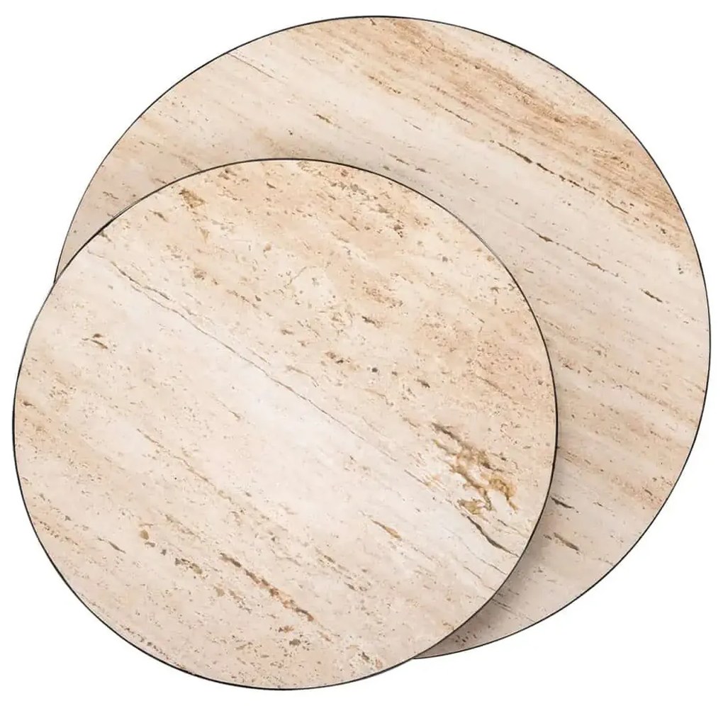 Richmond Interiors Avalon Design Salontafel Rond Travertin - 100 X 100cm.