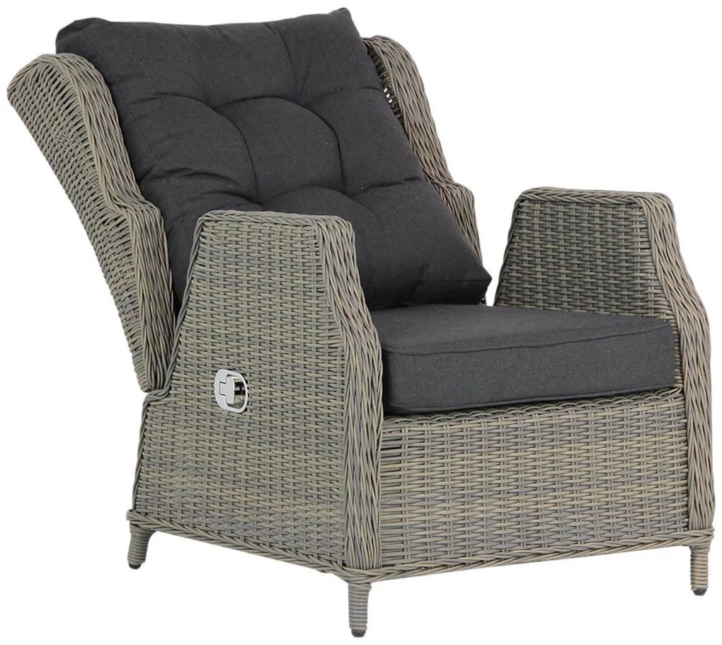 Stoel en Bank Loungeset 5 personen Wicker Taupe  Garden Collections Chicago