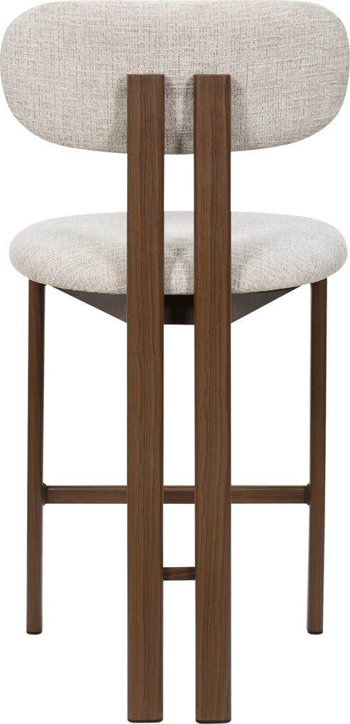 Wabi Sabi Barkruk Walnoot