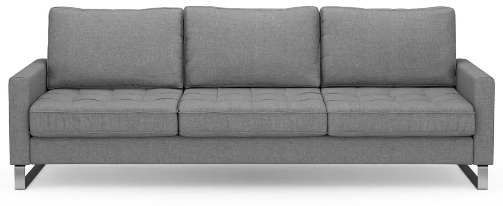 Rivièra Maison - West Houston Sofa 3,5 seater, washed cotton, grey - Kleur: bruin