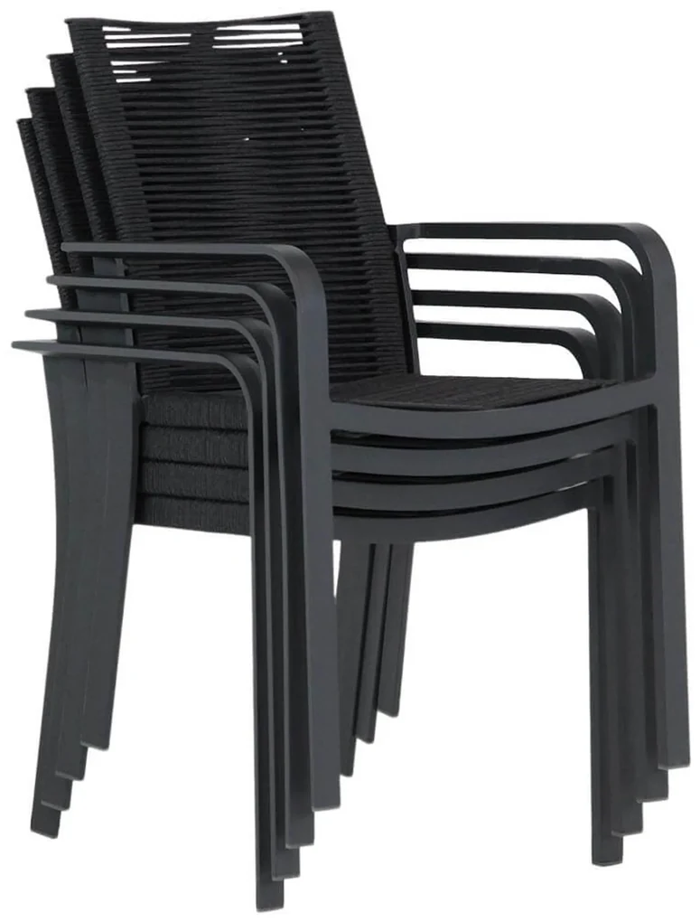 Tuinset 4 personen 180 cm Rope Grijs Santika Furniture Santika