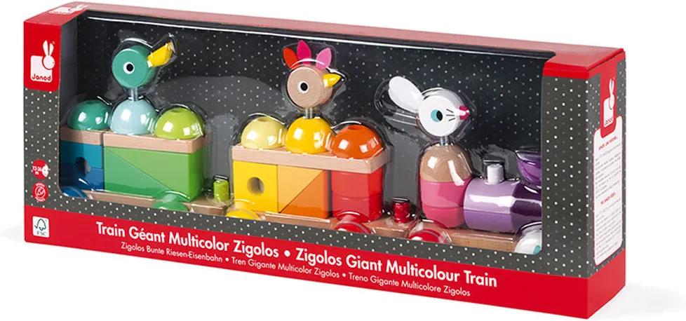 Janod Zigolos houten speelgoedtrein