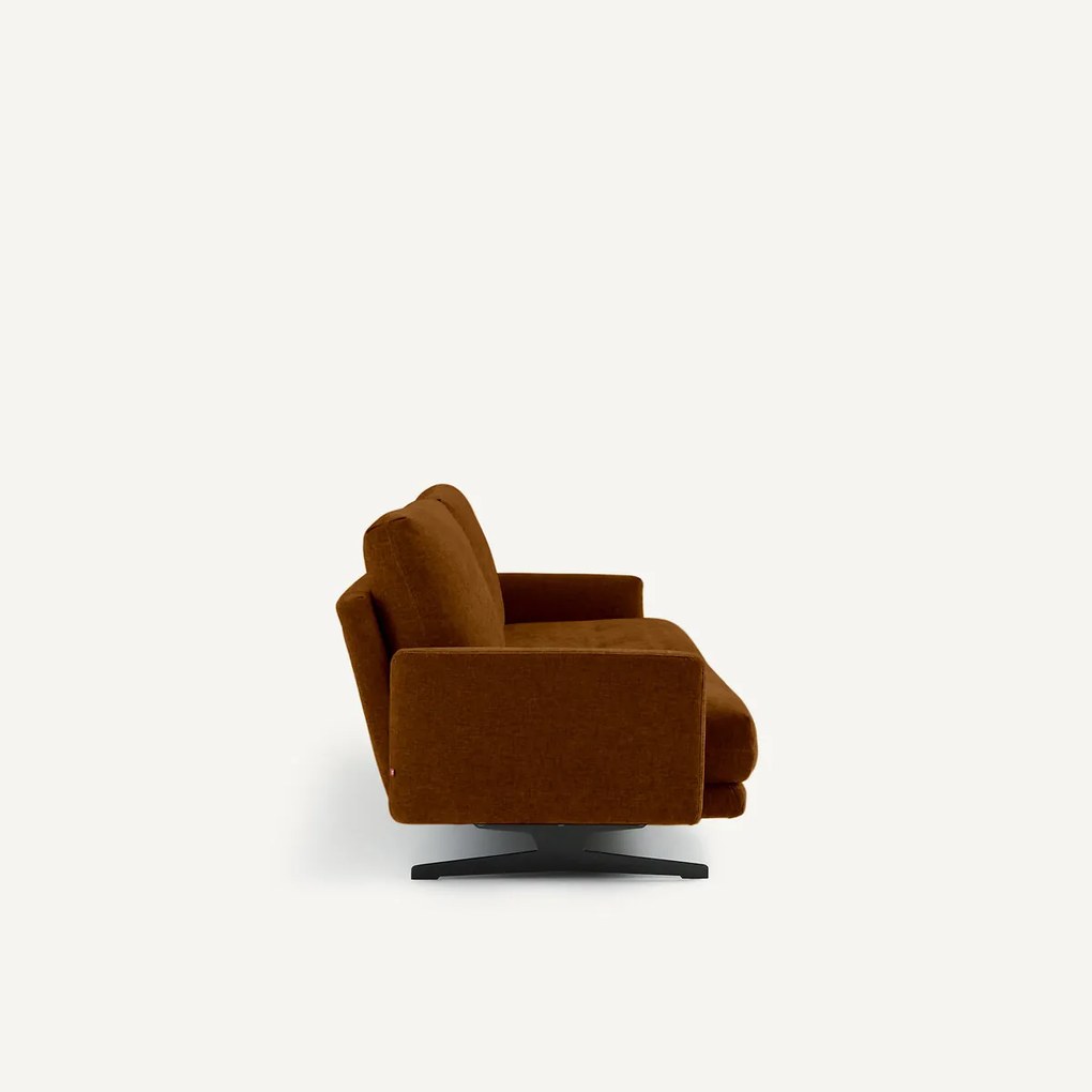 2-zitsbank in chenille fluweel, Delicato