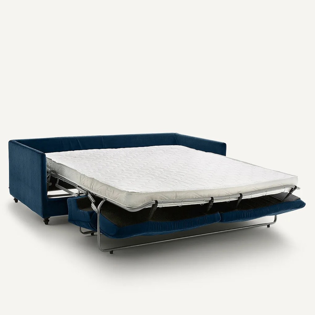 Omvormbare 3-zits fluwelen zetel, Lazare