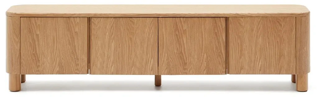 Kave Home Salaya Design Tv-meubel Met Ronde Hoeken - 200x40x52cm.