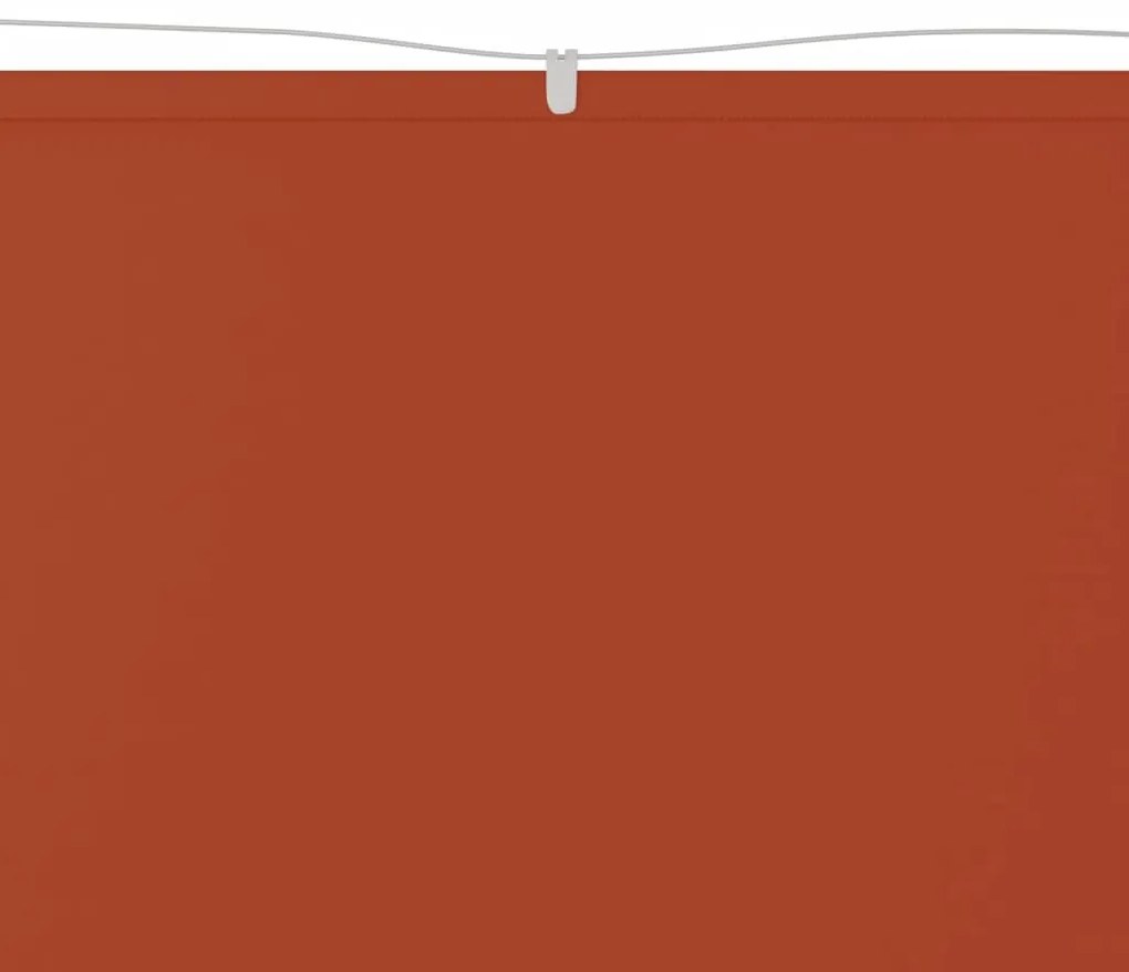 vidaXL Luifel verticaal 60x600 cm oxford stof terracottakleurig