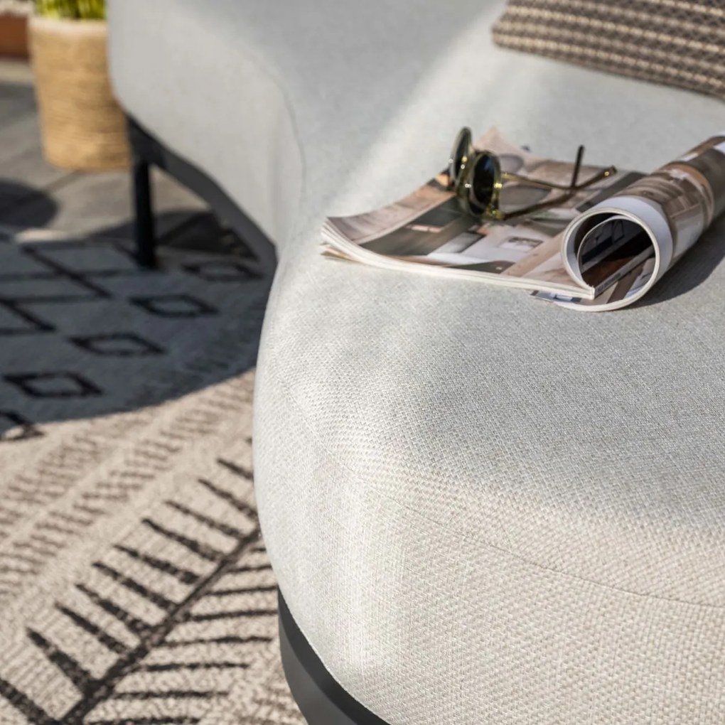Garden Impressions Toscana loungebank L225 cm - donker grijs