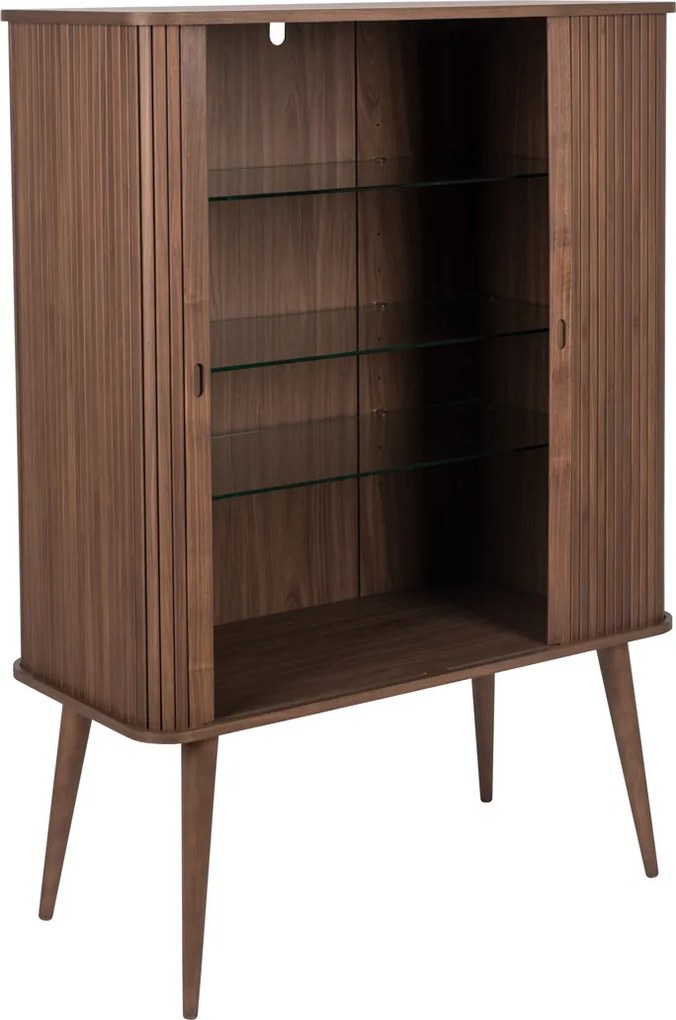 Design Wandkast Walnoot - 100x45x140cm.