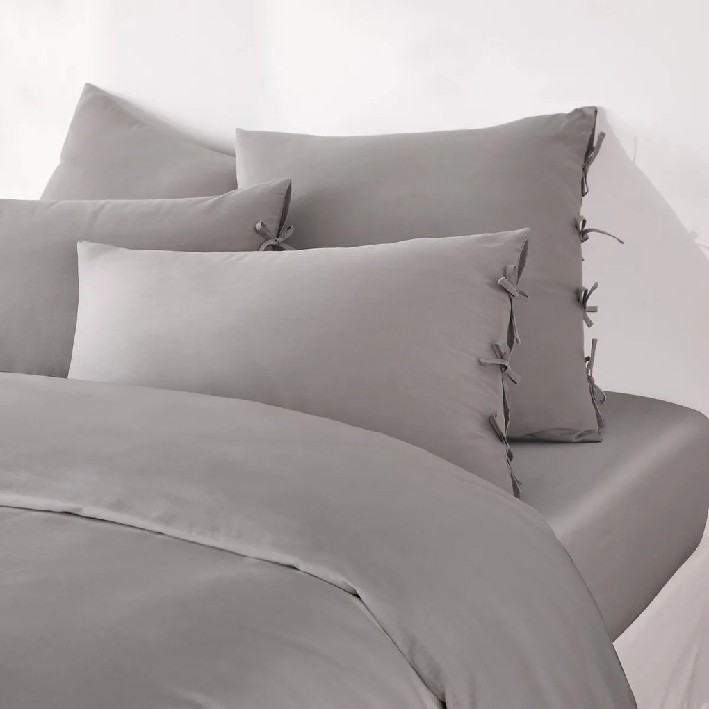 Effen kussensloop te strikken in katoen , Scenario