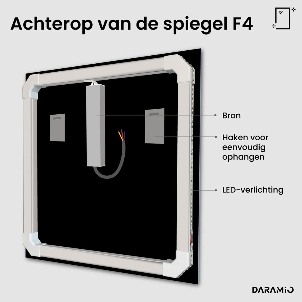 Spiegel met verlichting F4