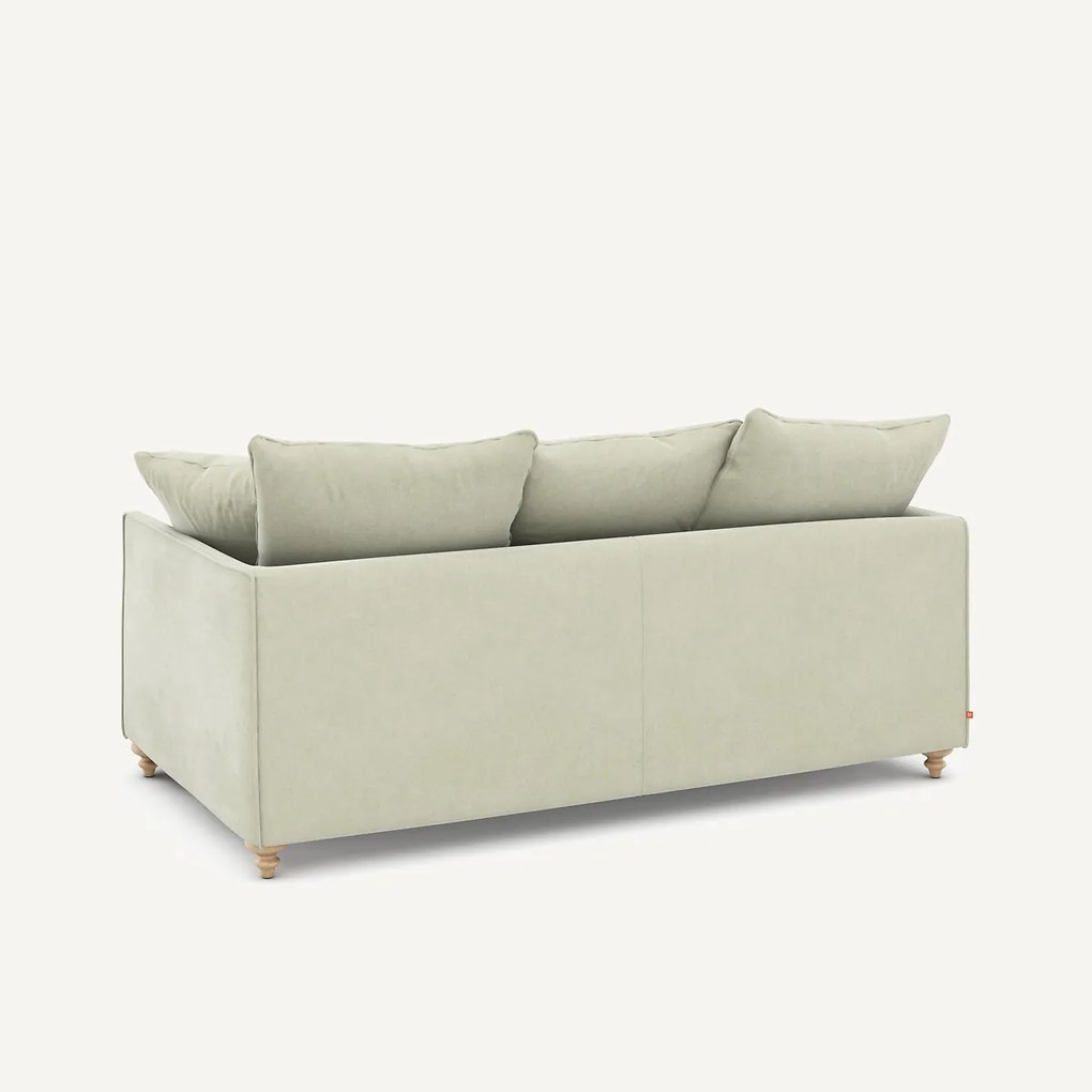 Compacte slaapbank in stonewashed fluweel, Lazare