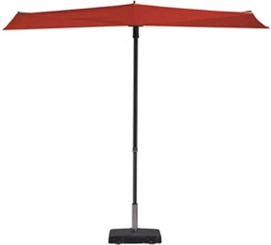 Madison parasol Sun Wave - rood - Ø300 cm - Leen Bakker