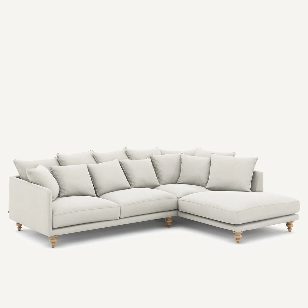 Linnen fluwelen hoekbank, LAZARE