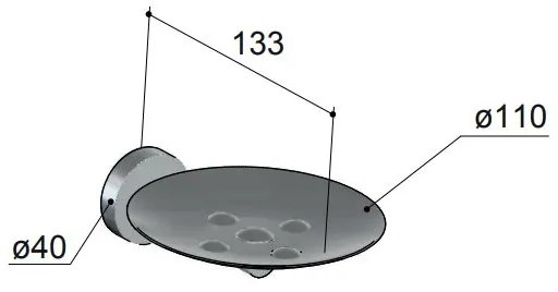 Hotbath Cobber Zeephouder Geborsteld Koper PVD CBA02