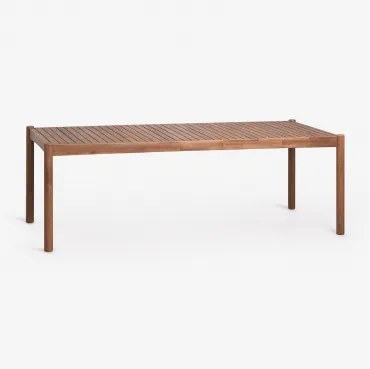 Rechthoekige Tuin Tafel Van Acaciahout Karvia Acacia Bruin & 220 X 100 Cm - Sklum