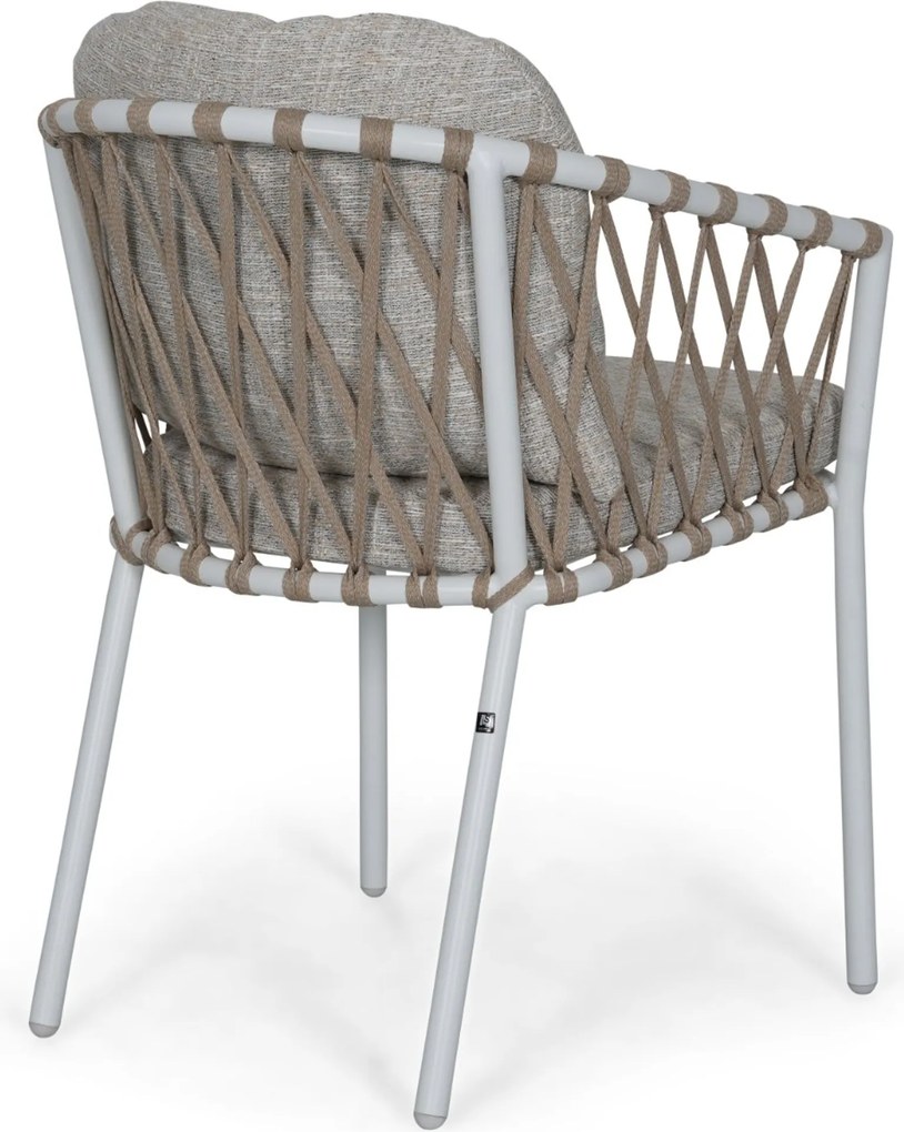 Tuinset 4 personen 160 cm Rope Wit Lifestyle Garden Furniture Morano/Tavona