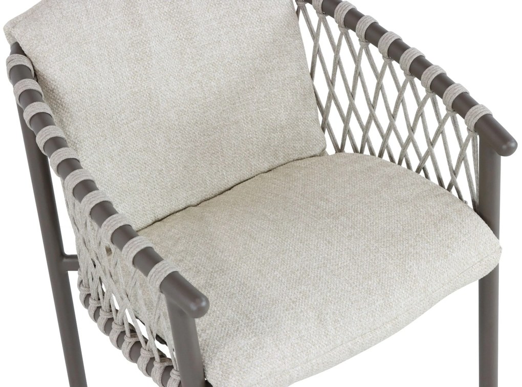 Tuinset 4 personen  Aluminium/rope Taupe 4 Seasons Outdoor Allora/Boston
