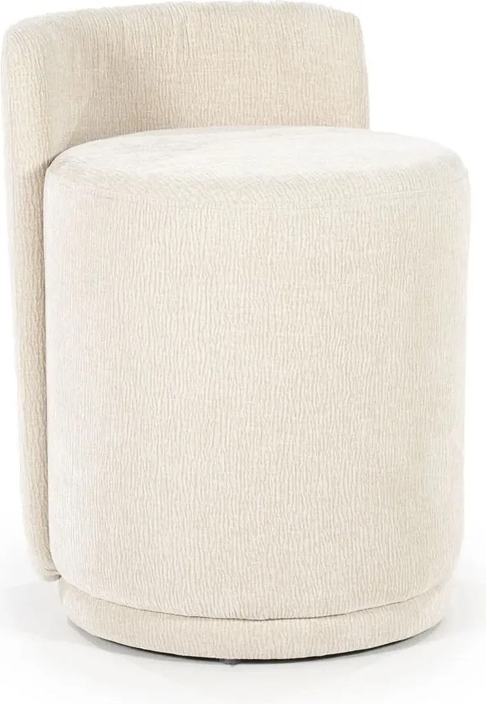 Moderne Scandinavische Poef Beige