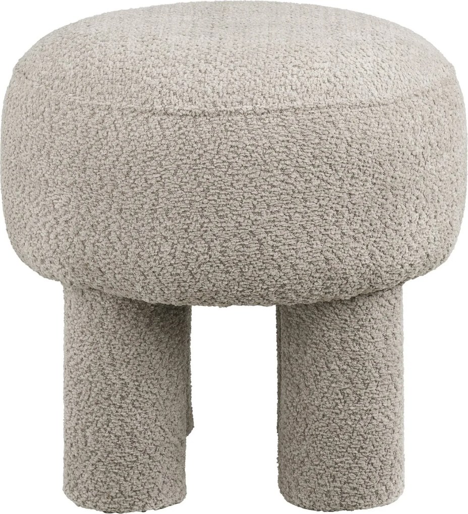 Canberra Poef Bouclé - Dark Sand