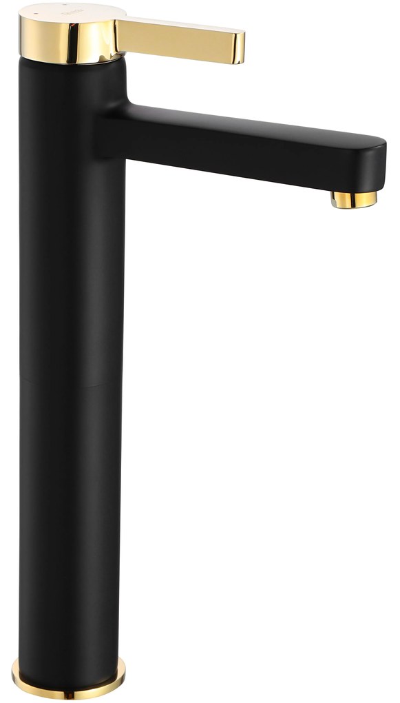 Wastafelkraan Rea Polo Black/Gold High