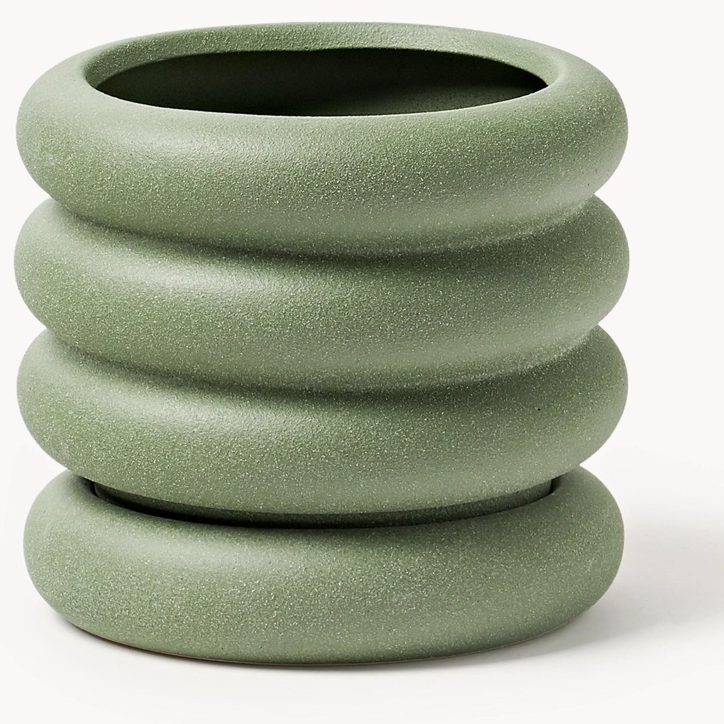 Kleine plantenpot Rudi van keramiek, H 16 cm