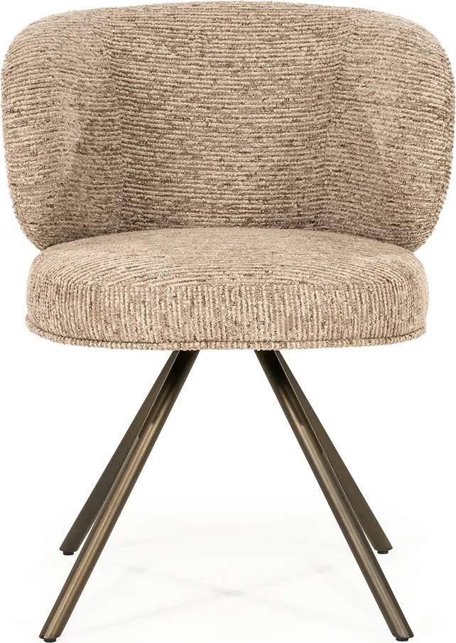 Eleonora Jayson Eetstoel Brons Frame Taupe