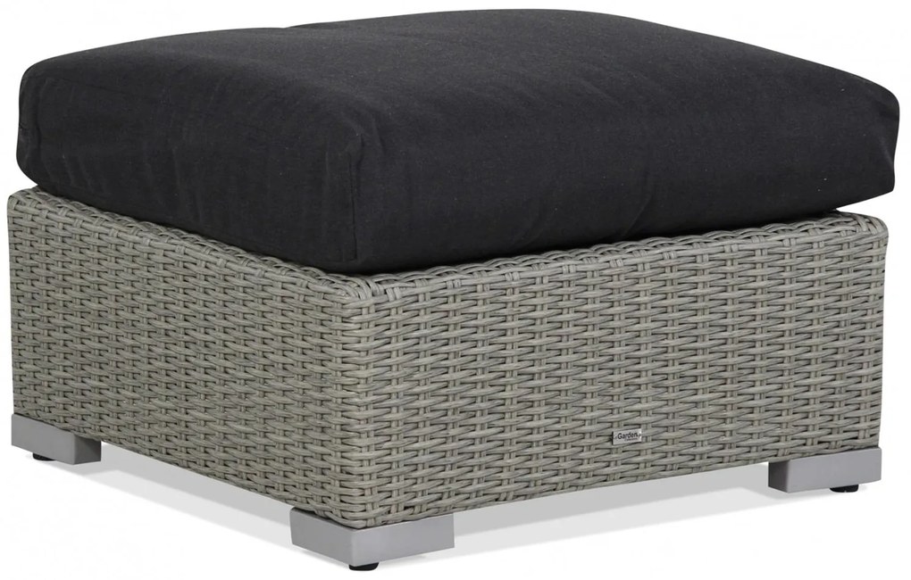 Chaise Loungeset Wicker Grijs 3 personen Garden Collections Toronto