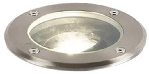 Smart buiten grondspot RVS incl. WiFi GU10 IP65 - Delux Modern GU10 IP65 Buitenverlichting