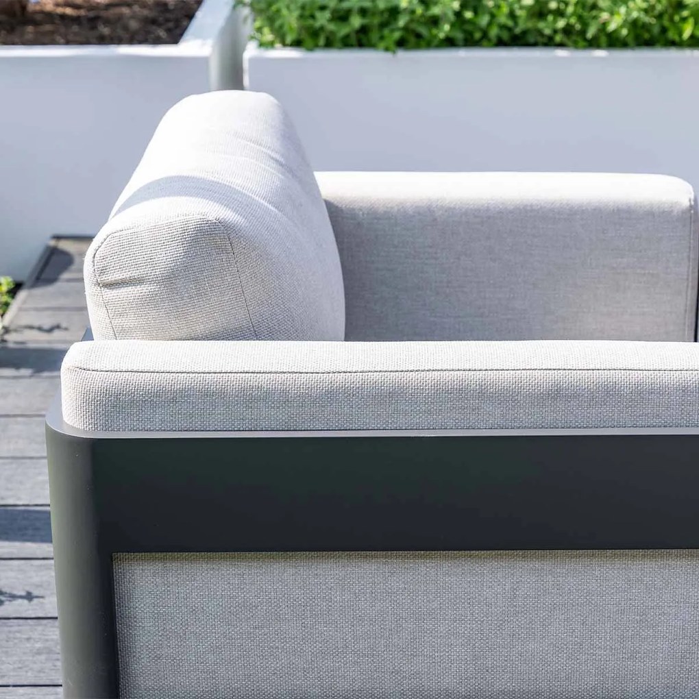 Garden Impressions Medellin loungeset 5-delig – carbon black - Valley sand