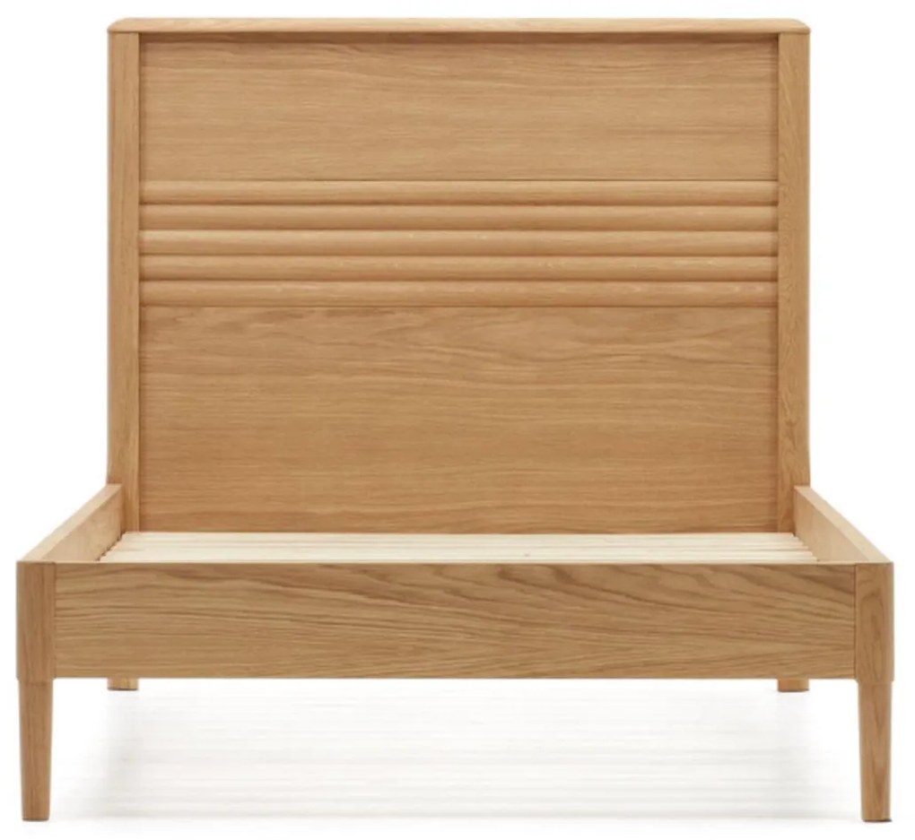 Kave Home Lenon Bedframe 90x200 Massief Eiken Hout