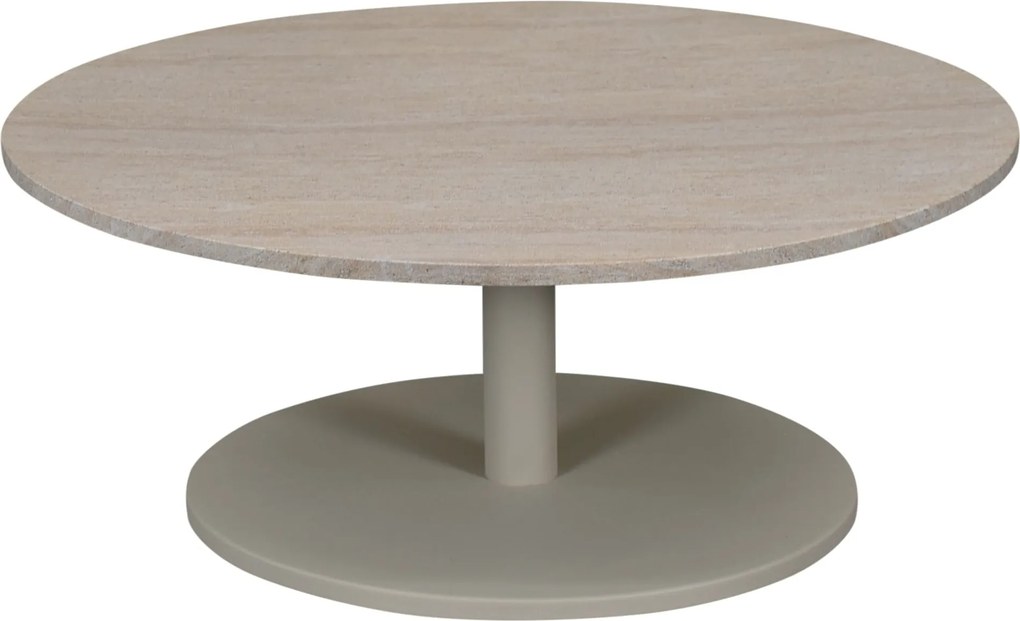 Lido lounge tafel 60x60x30 cm latte polystone travertine