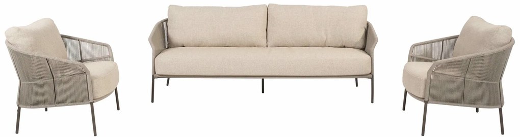 Taste by 4 Seasons Florence loungeset terre Loungeset   bruin weerbestendig