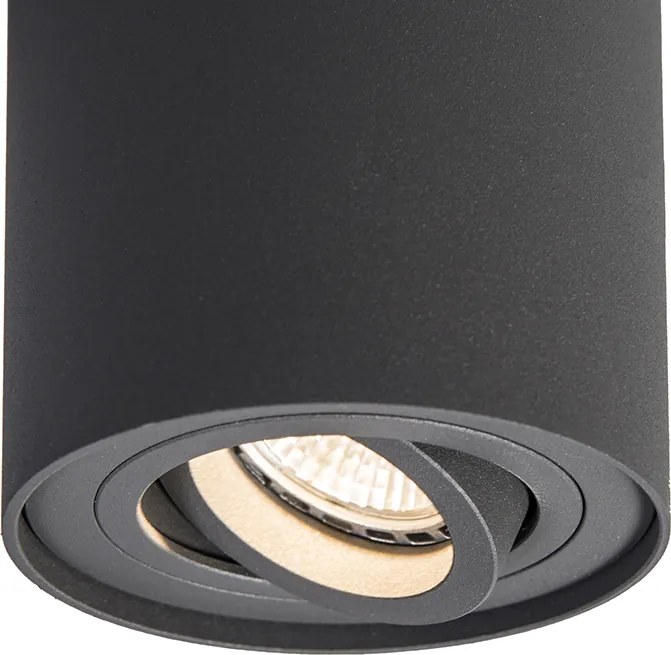 Smart opbouwspot donkergrijs kantelbaar incl. Wifi GU10 - Rondoo up