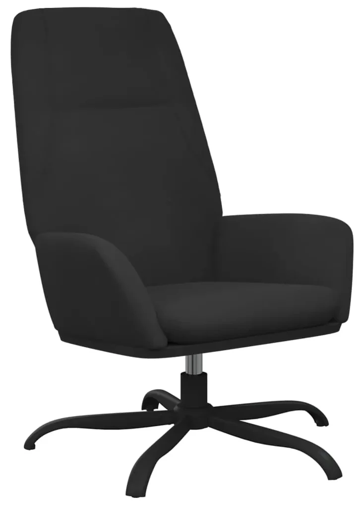 vidaXL Relaxstoel kunstsuède zwart