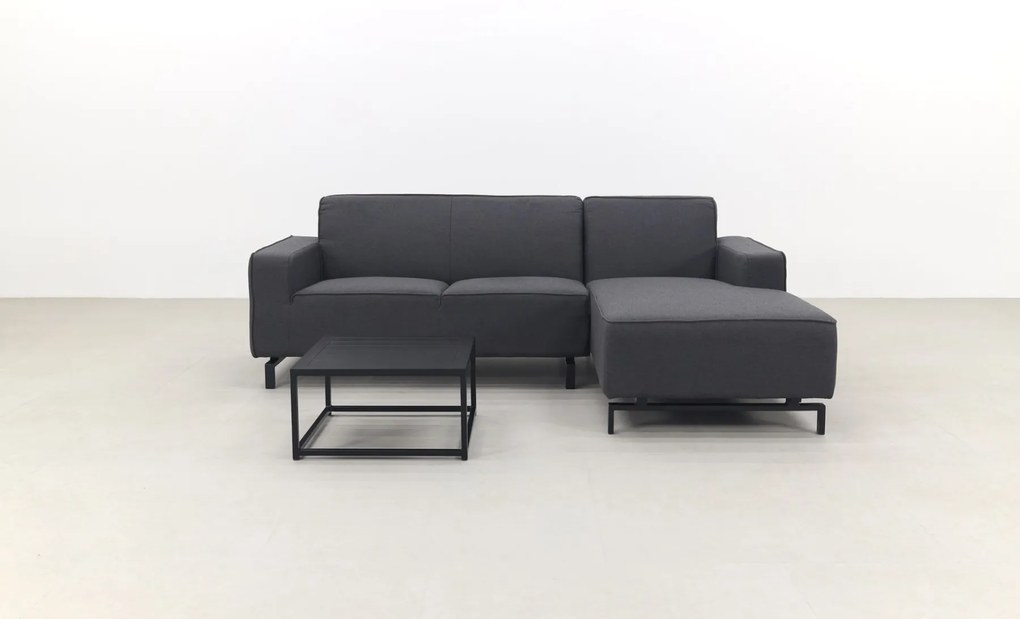 Boavista/Toronto loungebank chaise longue - Sooty - 3-delig - links