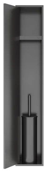 Hotbath &MORE Inbouwnis en Borstelgarnituur - 16x60x13cm - Geborsteld gunmetal PVD PH060BBGP